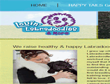 Tablet Screenshot of lovinlabradoodles.com
